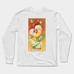 Pansy (Viola tricolor) Long Sleeve T-Shirt